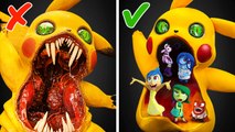 Inside Out In Pikachus Belly 🧸🍬 OMG! Creepy Crafts by 5 Year Crafts Series