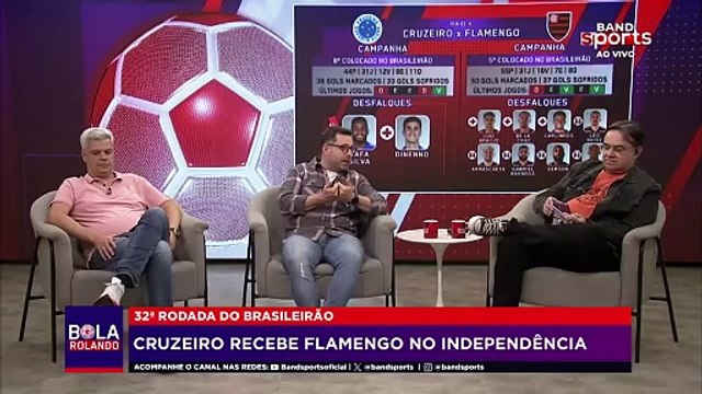 CRUZEIRO RECEBE O FLAMENGO MISTO NO BRASILEIRÃO: COMENTARISTAS PROJETAM | BOLA ROLANDO
