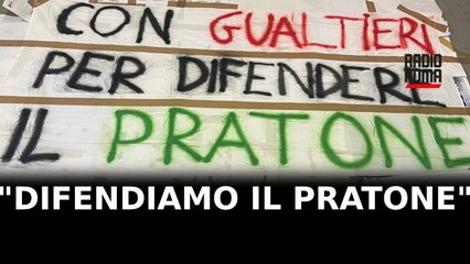 Il sit-in per difendere il Pratone. “No consumo di suolo, sì a spazi verdi”