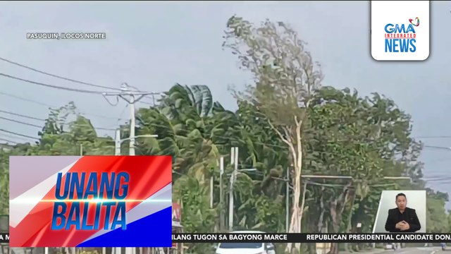 Malalakas na ulan, hangin, at alon, naranasan sa ilang bahagi ng Cagayan at Ilocos Norte | Unang Balita