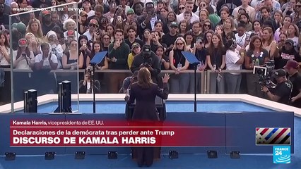 Kamala Harris: "Cuando perdemos una elección aceptamos el resultado"
