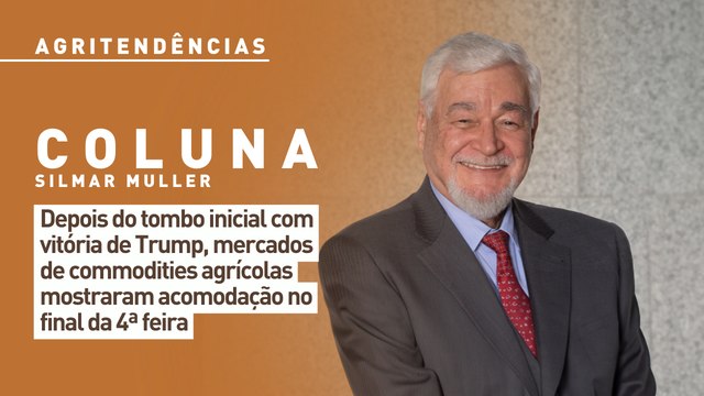 Depois do tombo inicial com vitória de Trump, mercados de commodities agrícolas mostraram acomodação no final da 4ª feira