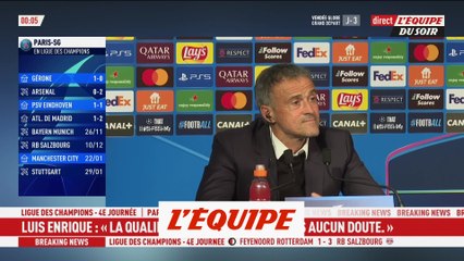 Luis Enrique : « On a besoin de vingt occasions pour marquer » - Foot - C1 - PSG