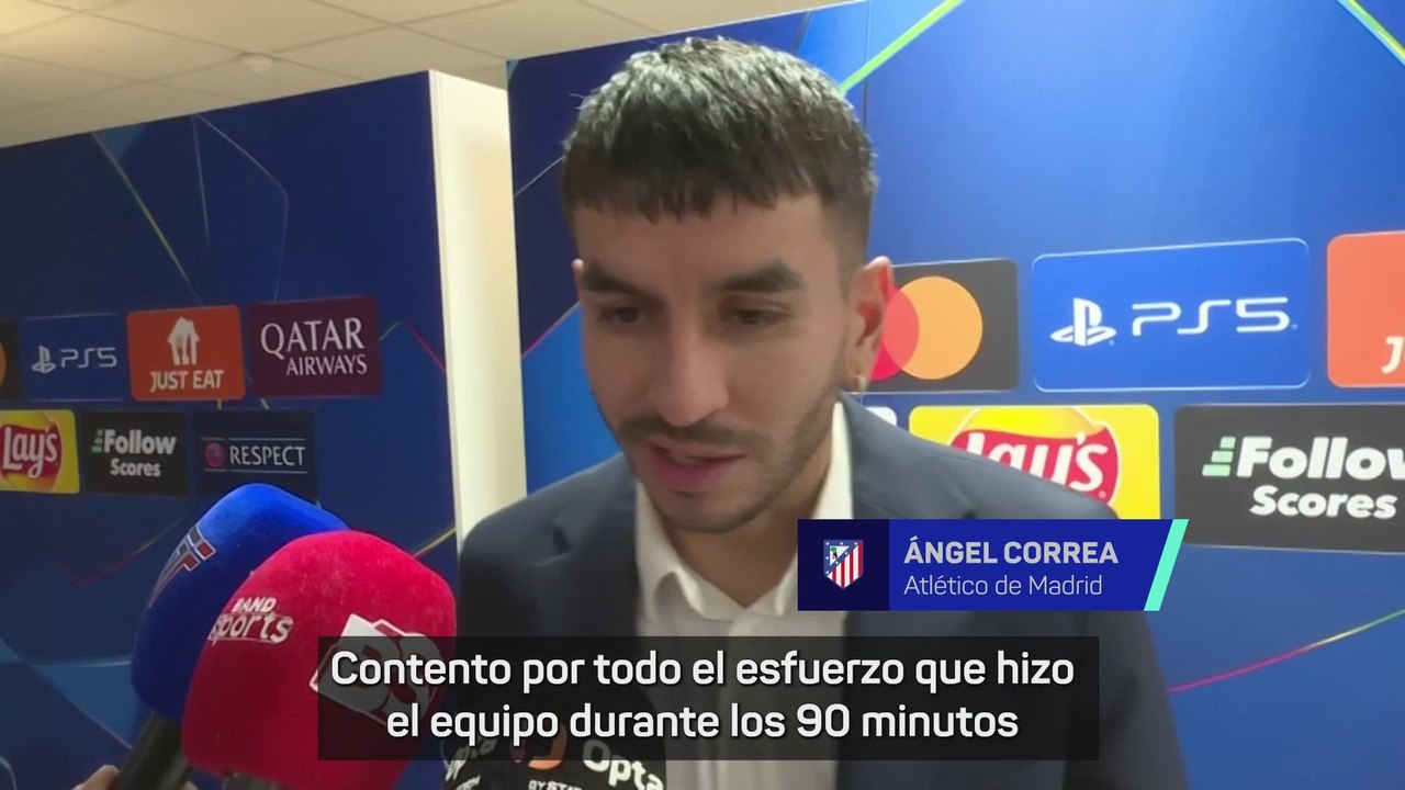 Correa: "Contento por el esfuerzo que hizo el equipo durante los 90 minutos"