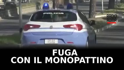 Ruba in negozio centro Roma e scappa in monopattino