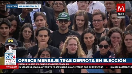 Kamala Harris emite su primer discurso tras conocer el resultado de las elecciones