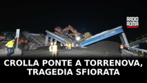 Torrenova, crolla un ponte sull'A1: tragedia sfiorata