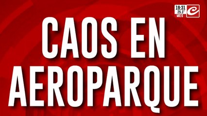 Caos en Aeroparque: paro de trabajadores de intercargo