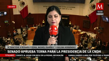 Senado aprueba terna para la presidencia de la CNDH