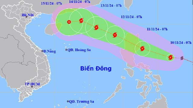 Biển Đông xuất hiện bão số 8 - Bão Toraji?