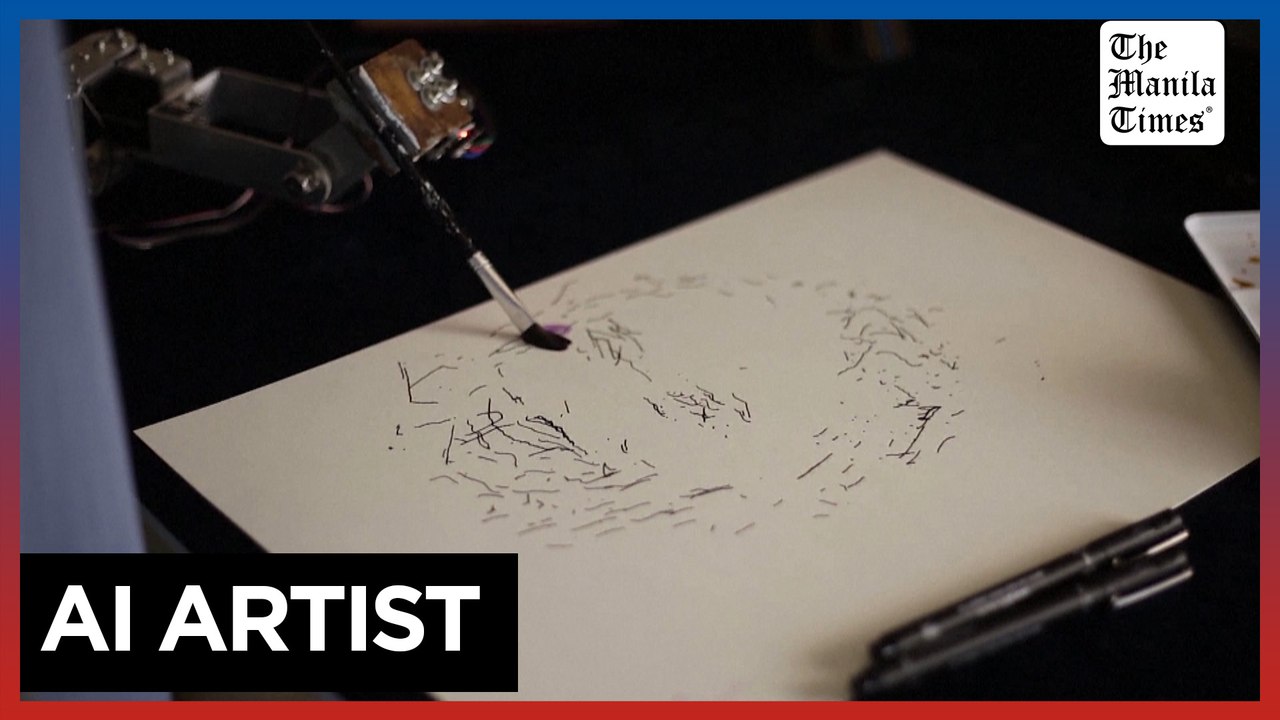 AI robot 'Ai-Da' makes auction history with record-breaking artwork at Sotheby's