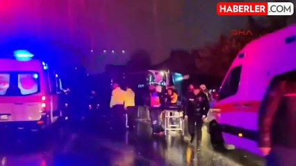 İstanbul'da yolcu otobüsü devrildi: 2 kişi öldü, 15 kişi yaralandı