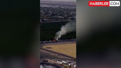 Uçak ile araba çarpıştı: 5 ölü