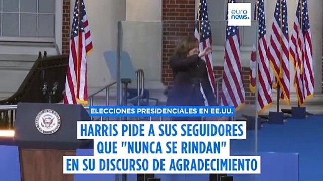 Kamala Harris habla tras perder las elecciones contra Trump: Seguiremos luchando