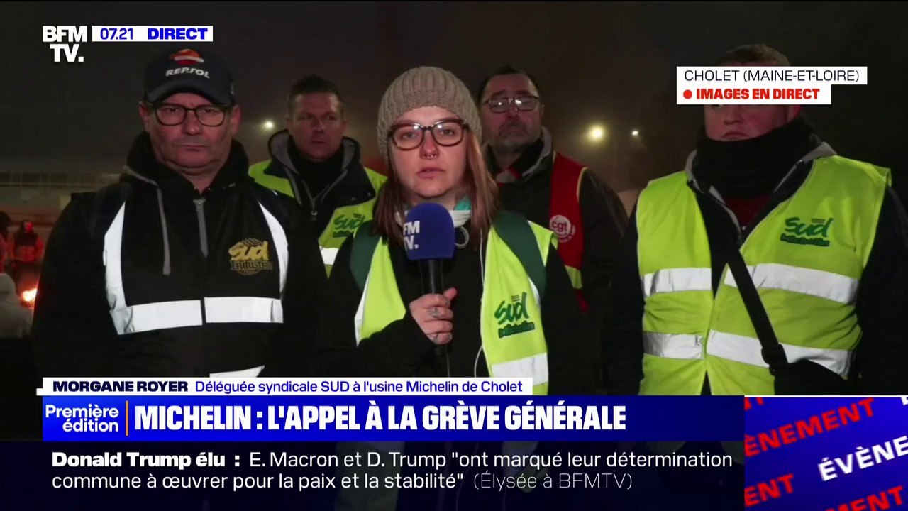 "On a appris par les médias que les usines allaient fermer", déplore la déléguée syndicale SUD à l'usine Michelin de Cholet