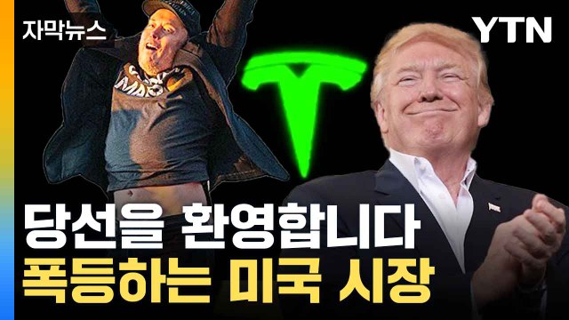 [자막뉴스] 트럼프 수혜주 대폭 상승...트럼프 승리 반기는 미국 시장 / YTN