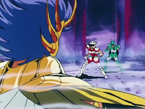 Les Chevaliers du Zodiaque combat contre le chevalier du Cancer