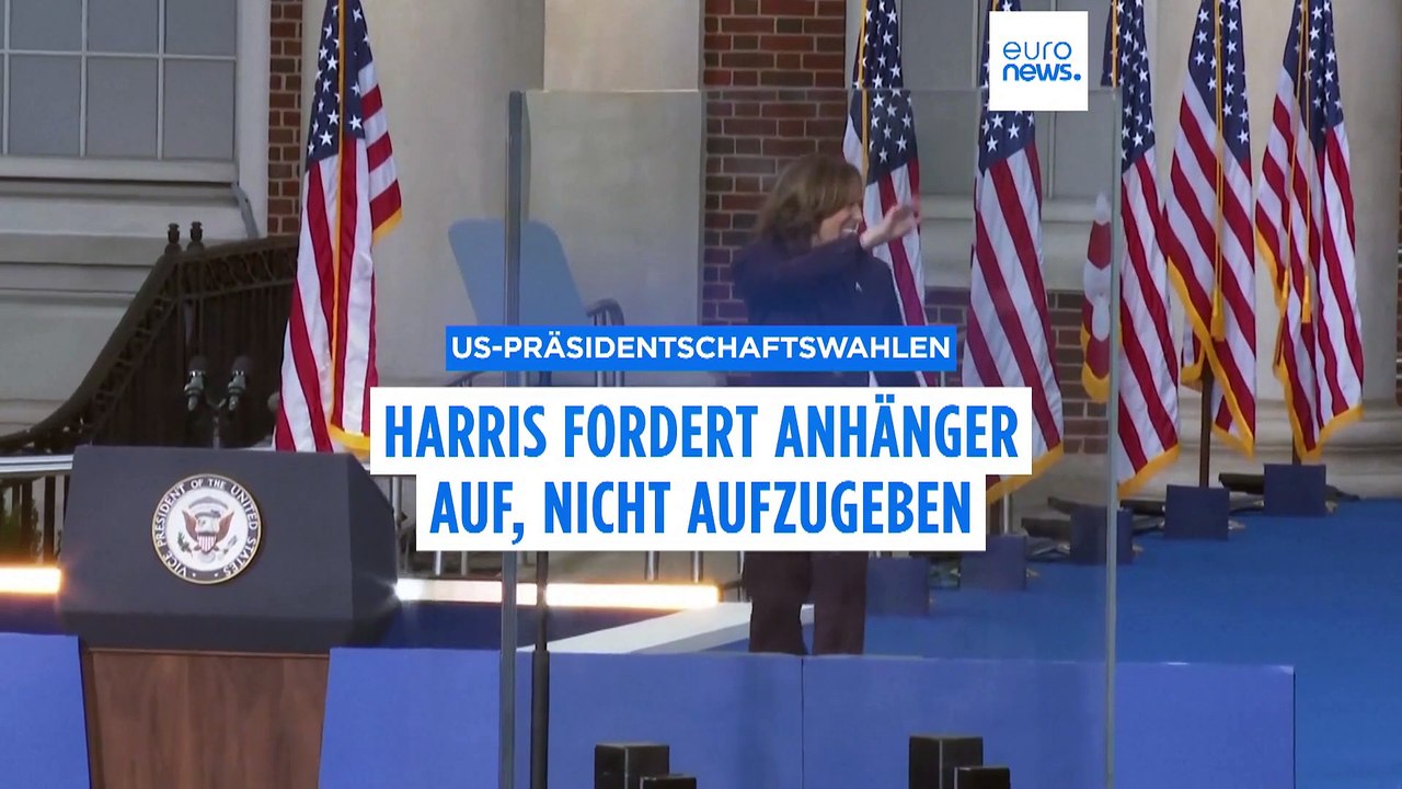 Kamala Harris spricht zur Nation, nach Wahlniederlage gegen Trump