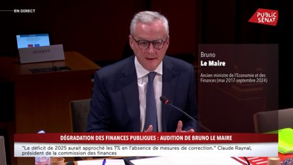 Déficit : Bruno Le Maire évoque des « des modèles de prévision de recettes qui se sont plantés »