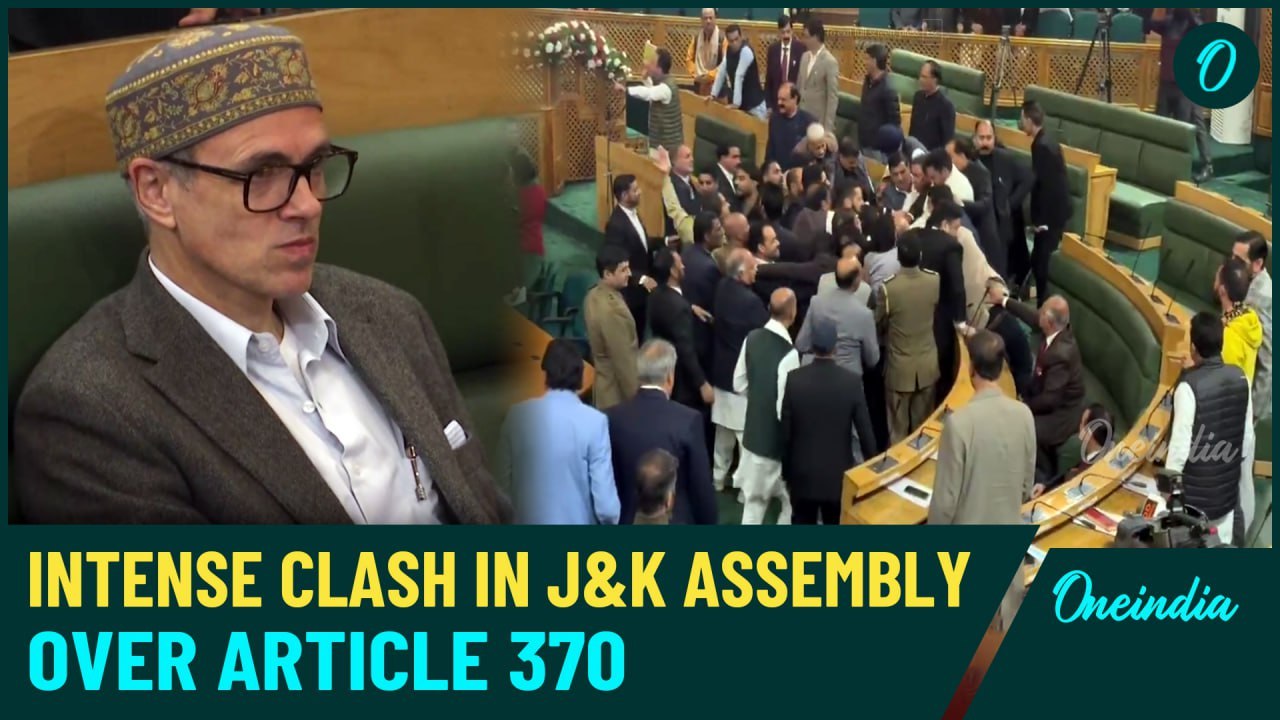 Watch| Jammu & Kashmir Assembly Sees Intense Dispute Over Article 370| Omar Abdullah Silenced