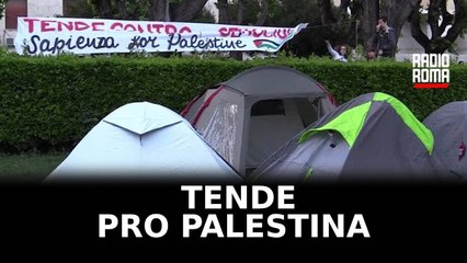 Tornano le tende pro Palestina alla Sapienza