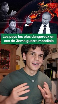 Les pays les plus dangereux en cas de 3ème guerre mondiale
