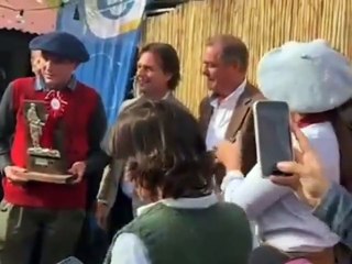 Presidente Lacalle Pou en la entrega de premios País de Guasqueros - Expo Rural Prado (14/09/2024)