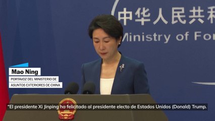 China tras la victoria de Trump y los posibles aranceles: "No habrá ganadores en una guerra comercial"