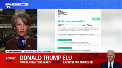 "Repérer une situation de souffrance": la ministre de l'Éducation nationale évoque le questionnaire mis en place contre le harcèlement