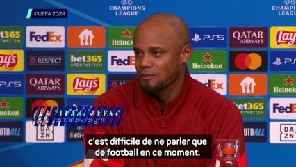 Kompany : "Pas les célébrations habituelles" après le décès d'un supporter