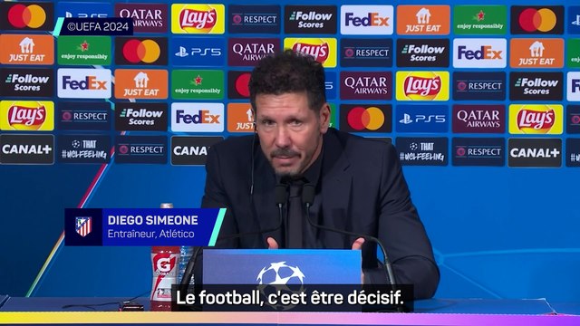 Simeone : Nous avons eu cette efficacité qui nous a fait défaut contre Lille