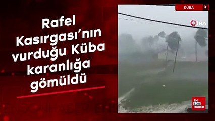 Rafel Kasırgası'nın vurduğu Küba karanlığa gömüldü