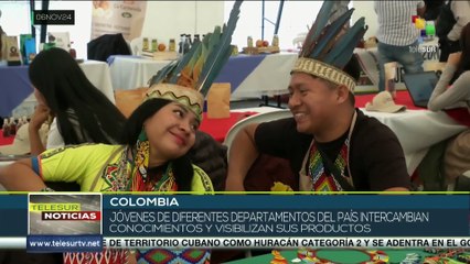 Jóvenes colombianos participan en la primera Agroferia Nacional de Jóvenes Rurales "Raíces y Semillas del Cambio"