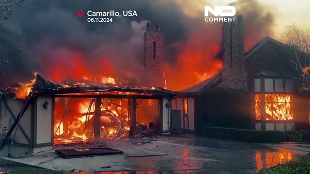 حرائق غابات تجتاح كاليفورنيا بعد رياح عاتية.. تدمير عشرات المنازل وإجلاء الآلاف