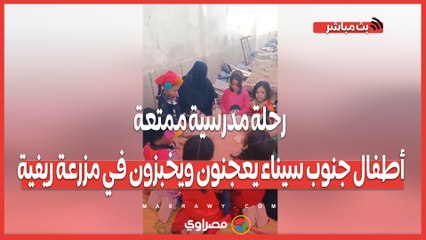 رحلة مدرسية مميزة في جنوب سيناء: أطفال يعجنون ويخبزون في مزرعة ريفية 🥖