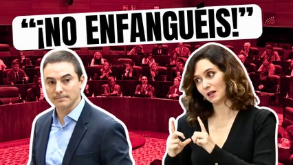 Ayuso retrata a Lobato por haber enfangado las residencias mientras pide no enlodazar Valencia
