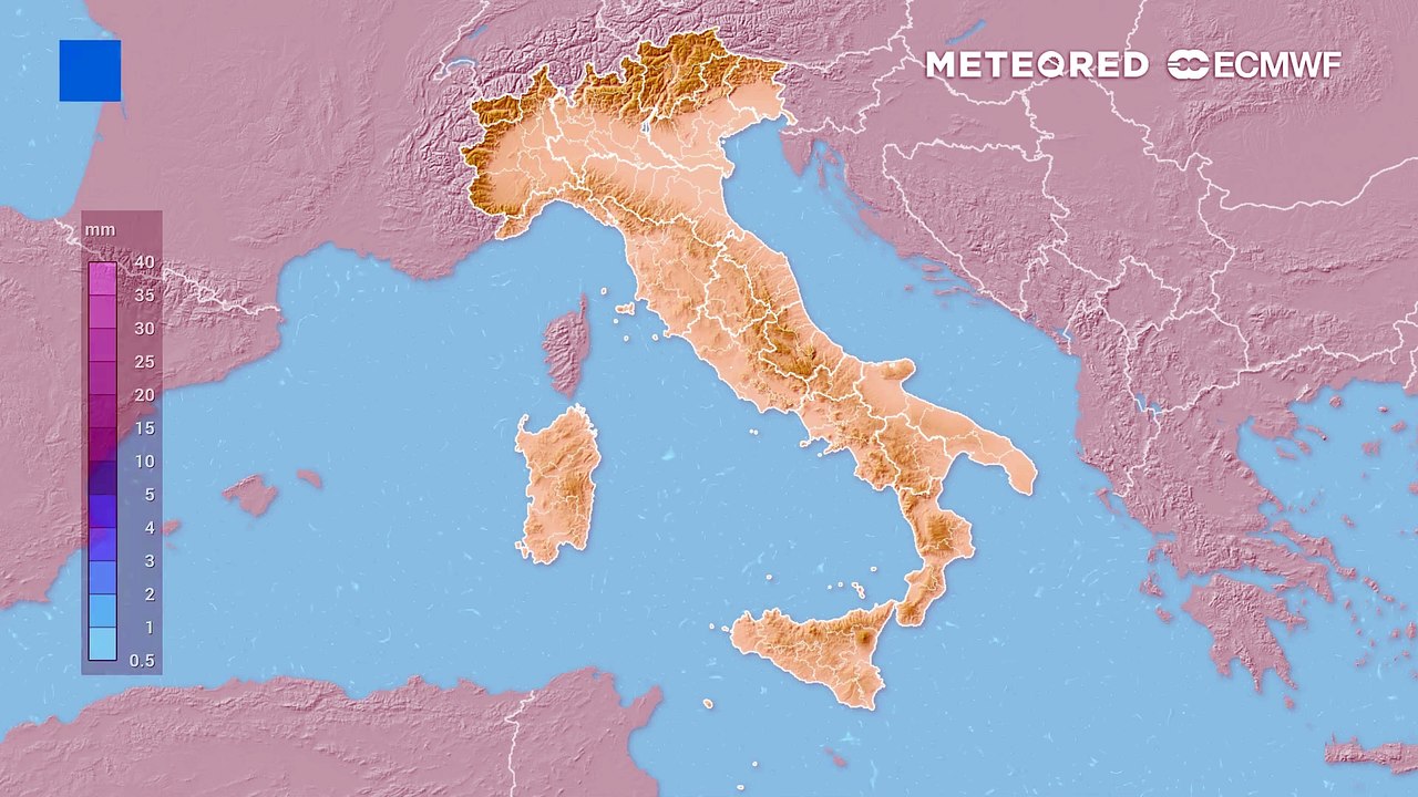 Cumulato pioggia prossimi giorni