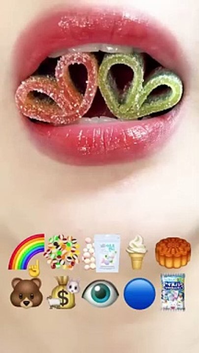 ASMR eating emoji