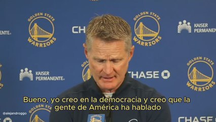 Steve Kerr se viraliza por este irónico mensaje a Donald Trump