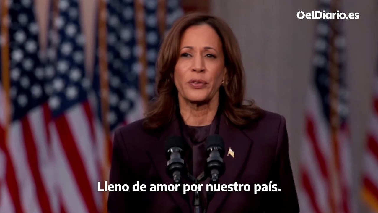 Kamala Harris reconoce la victoria de Donald Trump: "Debemos aceptar los resultados de estas elecciones"