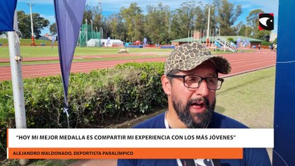 “Hoy mi mejor medalla es compartir mi experiencia con los más jóvenes”, afirmó el atleta Alejandro Maldonado