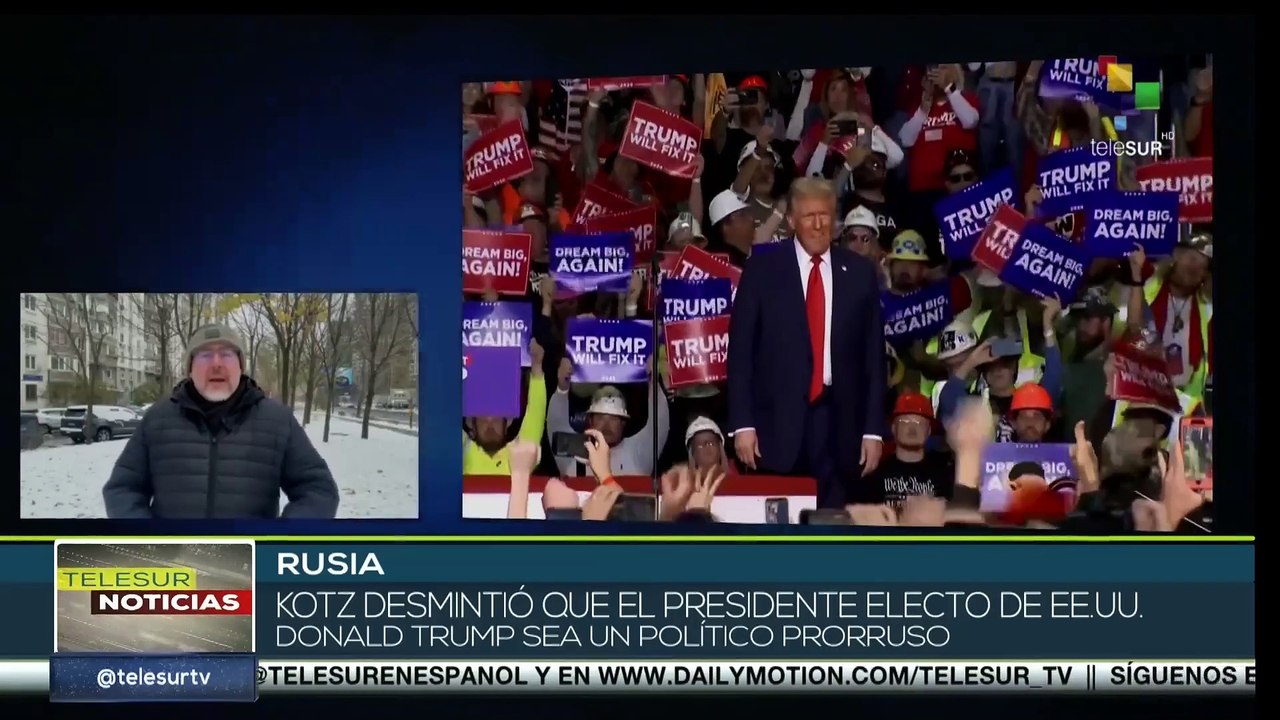 En Rusia Kotz desmintió que el presidente de EE.UU sea un político prorruso