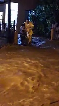 Chuva forte causa estragos e deixa famílias desalojadas em São Domingos, no Oeste de SC