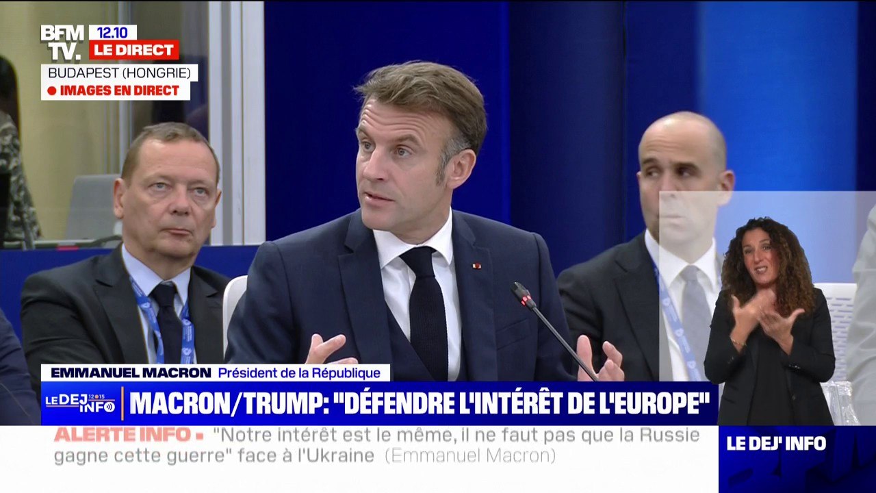"Si on sait bâtir une grande Europe de l'électricité, on arrive à traiter beaucoup de sujets (...) de compétitivité prix par l'énergie", assure Emmanuel Macron