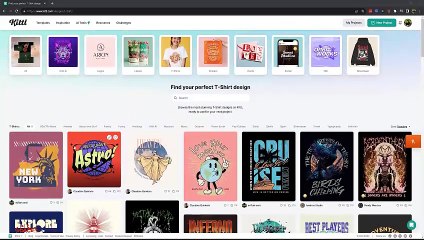 T-shirt Design with Kittl Ai and Earn $3520 USD / Month from Print on Demand Business