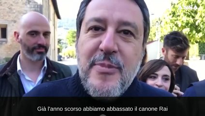 Canone Rai, Salvini: "Ci hanno votato per abbassare le tasse"