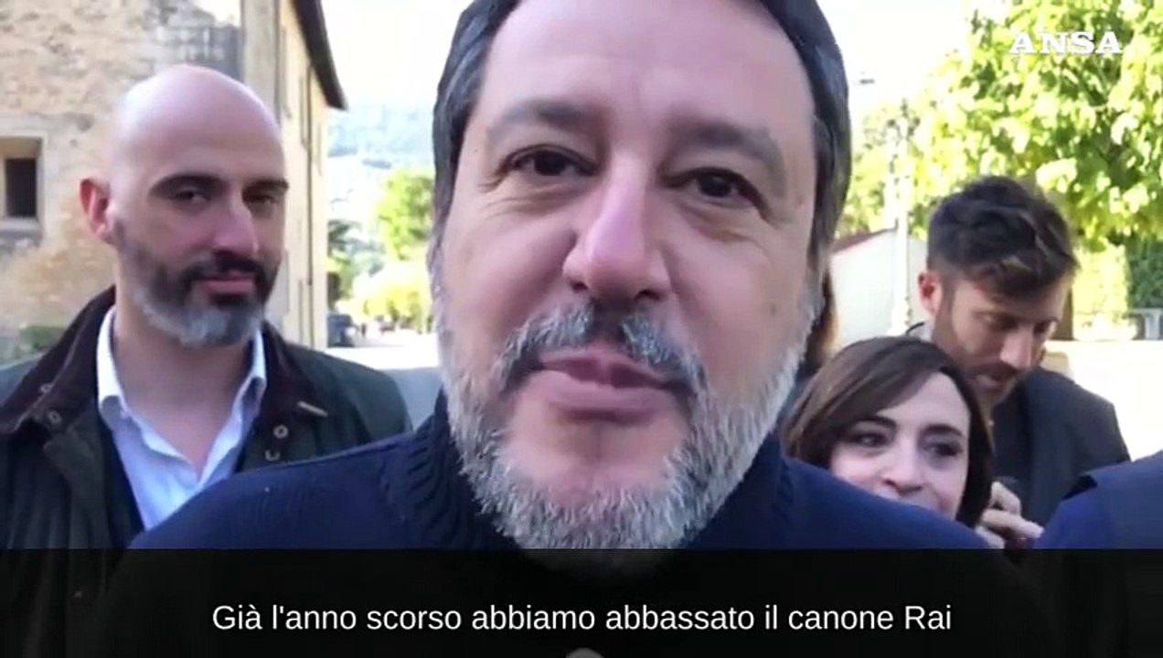 Canone Rai, Salvini: "Ci hanno votato per abbassare le tasse"