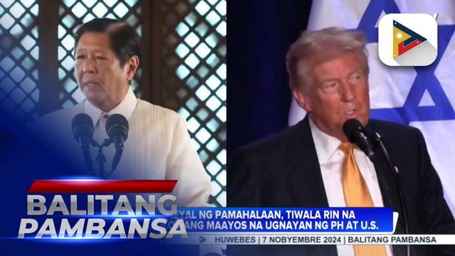 Mas matibay na PH-U.S. relations, inaasahan ni PBBM sa ilalim ng administrasyon ni U.S. President-elect Trump