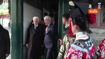 Mattarella visita palazzo d'Estate di Pechino