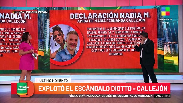 Se conocieron las declaraciones de las testigos de María Fernanda Callejón que complican a Ricky Diotto en el juicio por violencia física y verbal